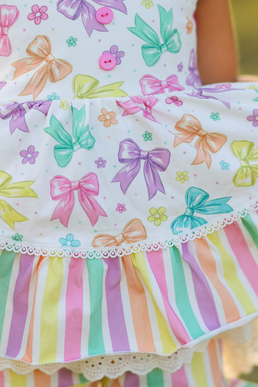 Belle Tunic Set - Color Me Bow-tiful