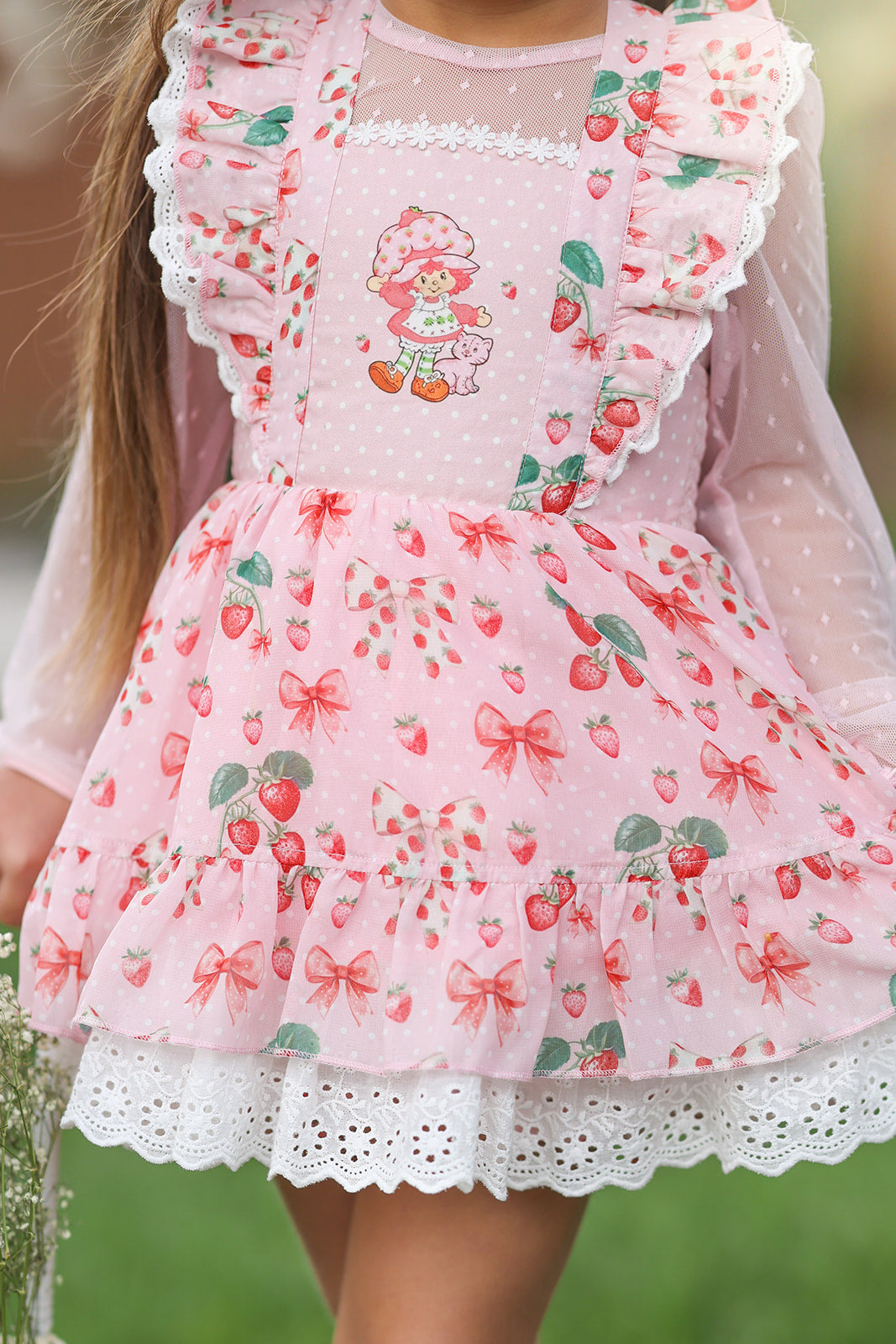 Grace Pinafore Dress Set - Strawberry Shortcake Grace Pinafore Dress Set - Strawberry Shortcake