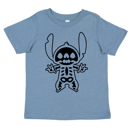 Stitch Skeleton | Kids Fall  + Halloween Tee