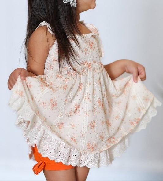 Summer Breeze Tunic Set - Vintage Orange Blossom
