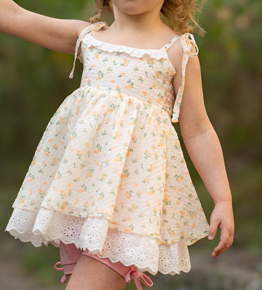 Summer Breeze Tunic Set - Lemon Drop