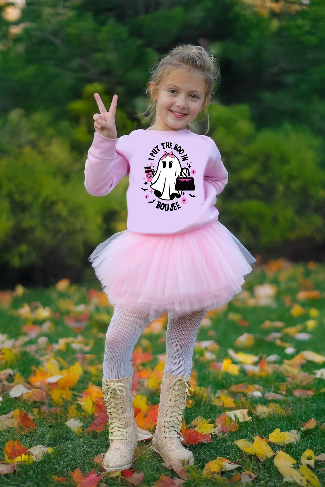 BOOjee BOO Pink Graphic Sweatshirt