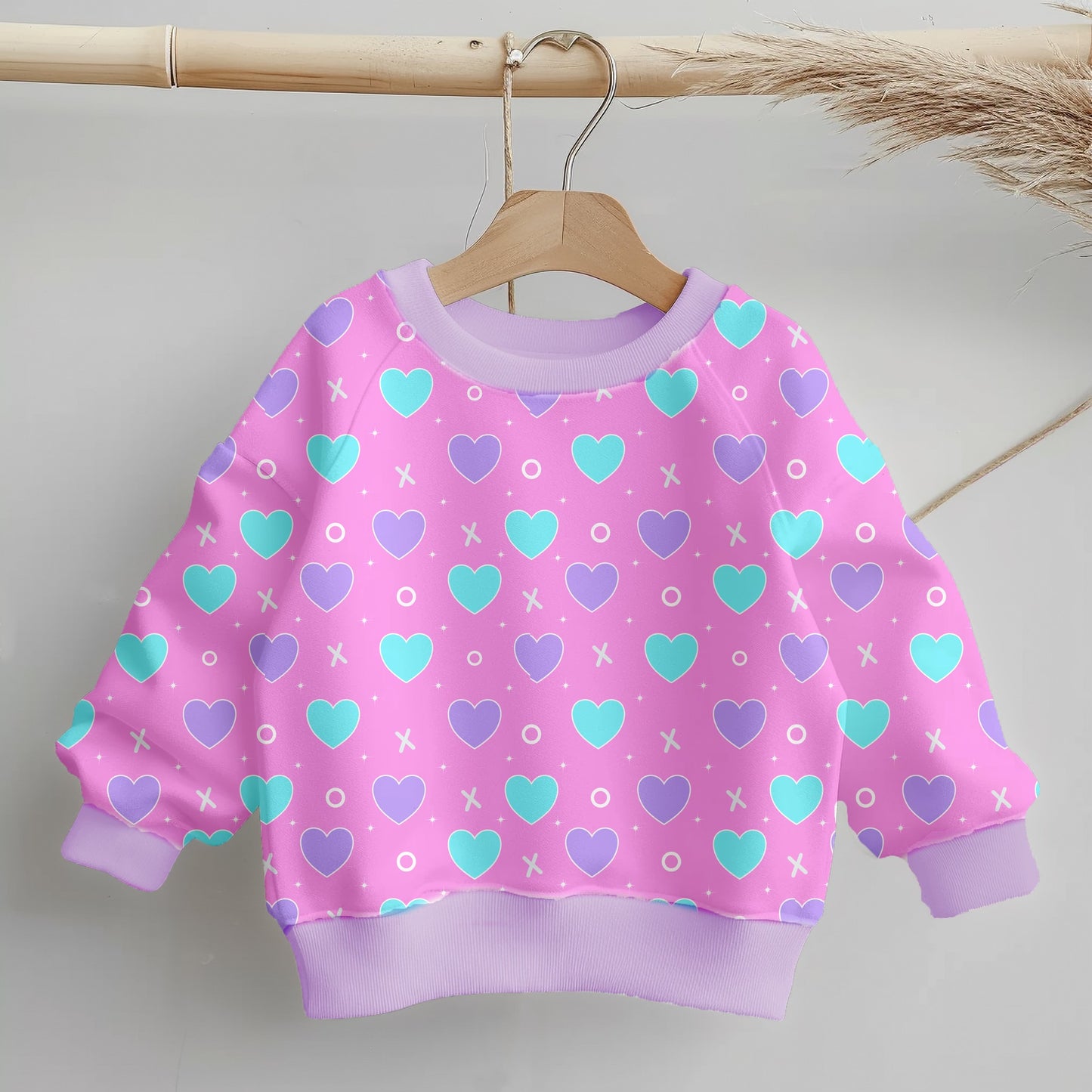 Girls Cozy Bamboo Sweatshirt - Love Letters