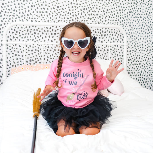 Tonight We Fly | Girls Halloween Sweatshirt