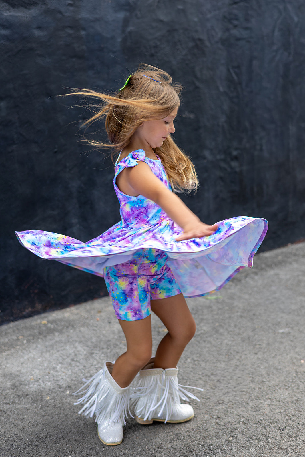 Play All Day Athleisure Dress Set - Cotton Candy Cosmos