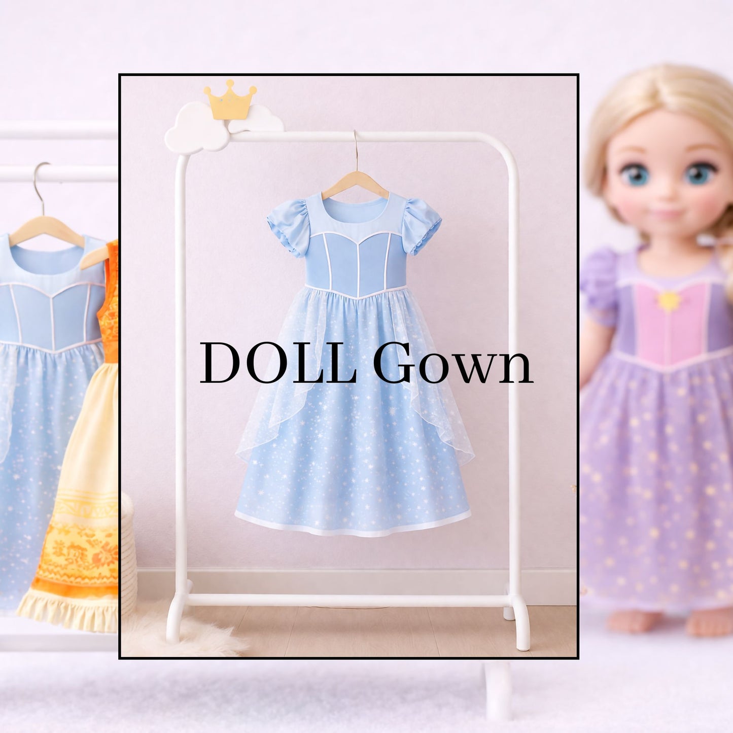 DOLL Bamboo Princess Gown - Glass Slipper