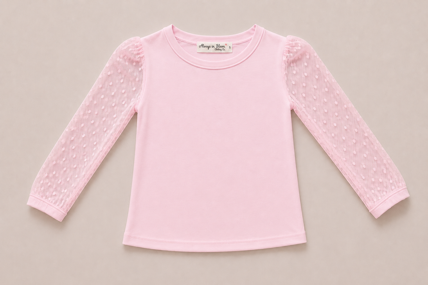 Girls Luxe Sheer Layering Shirt