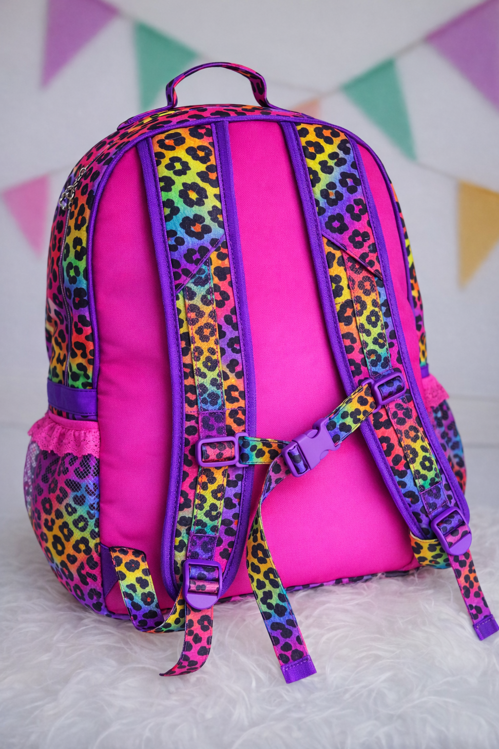Full Size Ruffle Backpack - Color Me Wild