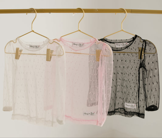 Girls Sheer Layering Shirt