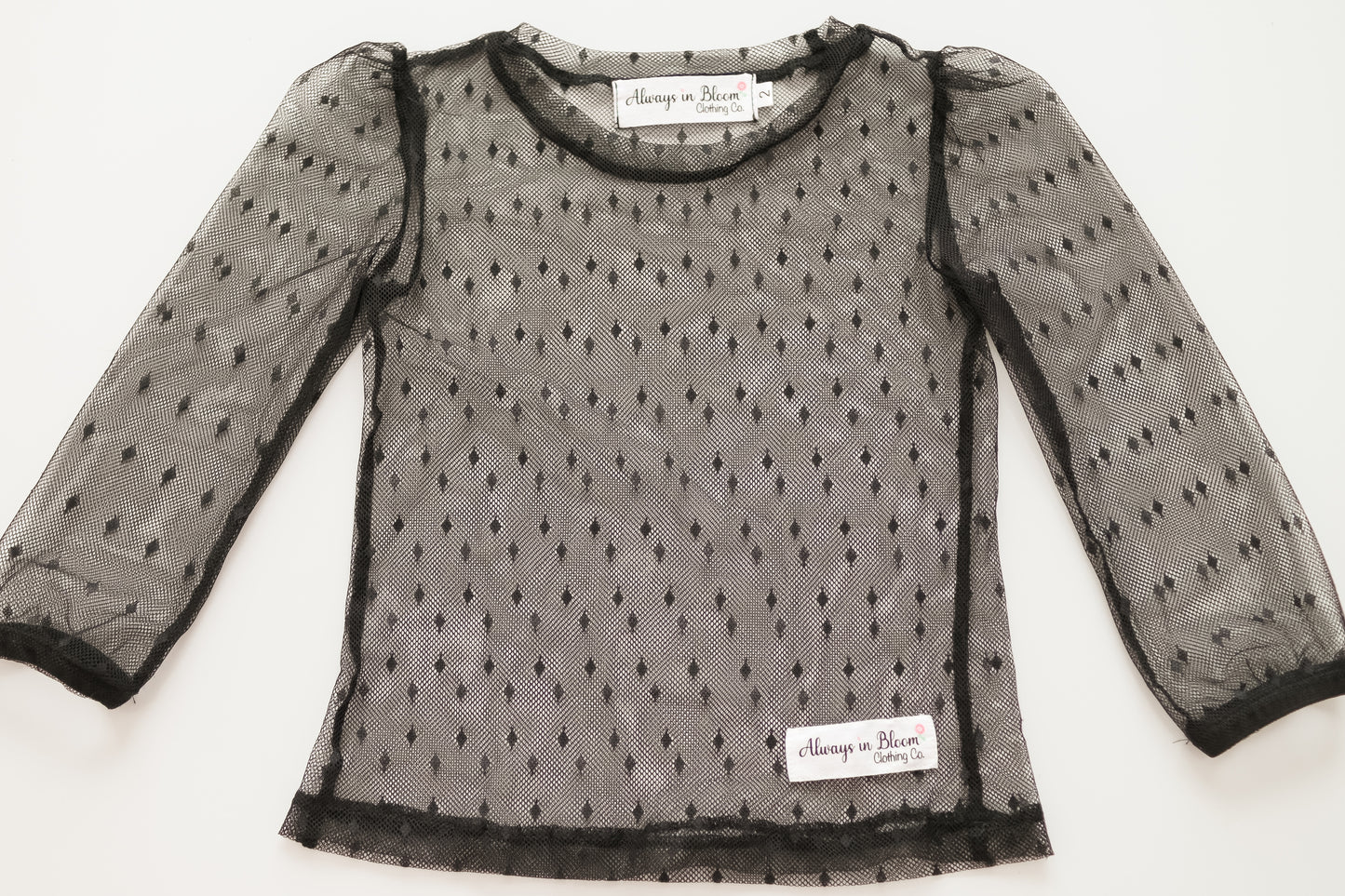 Girls Sheer Layering Shirt - Restock Preorder