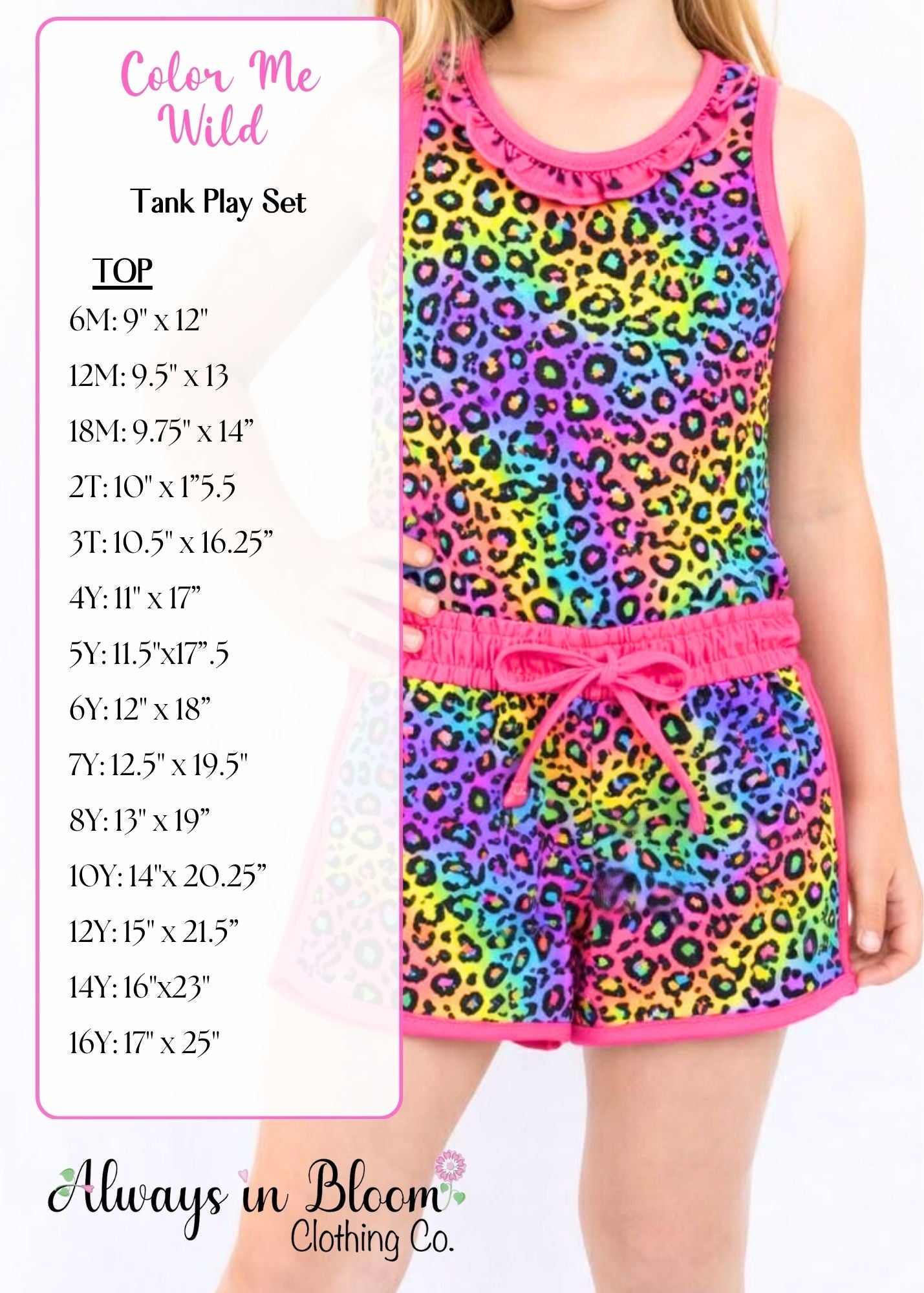 Ruffle Tank Play Set - Color Me Wild