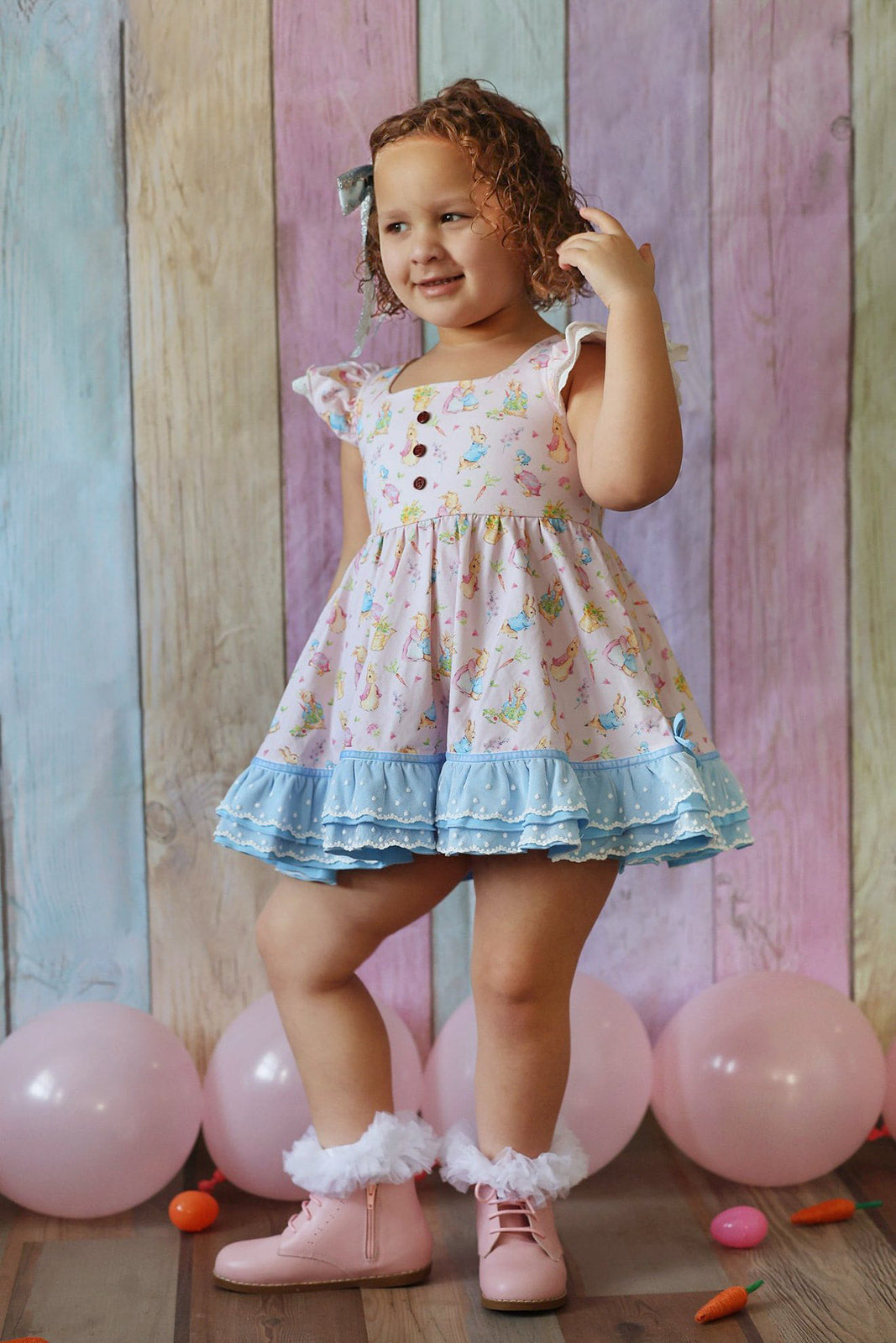 Riley Tunic Set - Pink Peter Rabbit