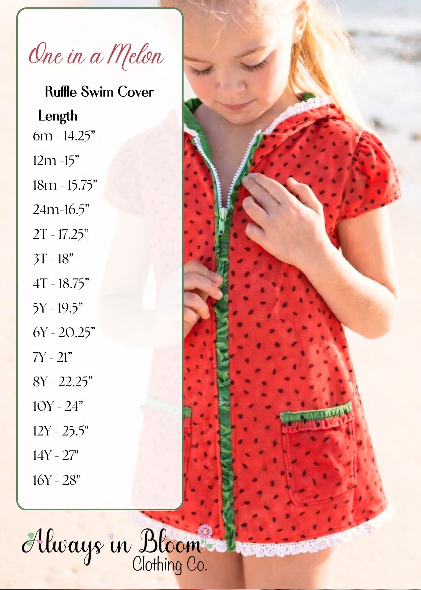 Ruffle Swim Cover - One in a Melon