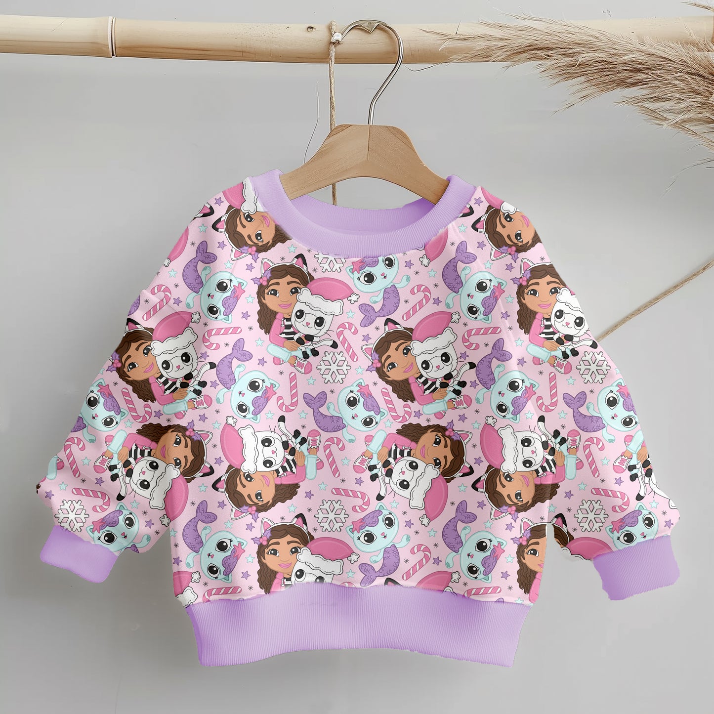 Girls Cozy Bamboo Sweatshirt - Hi Gabby