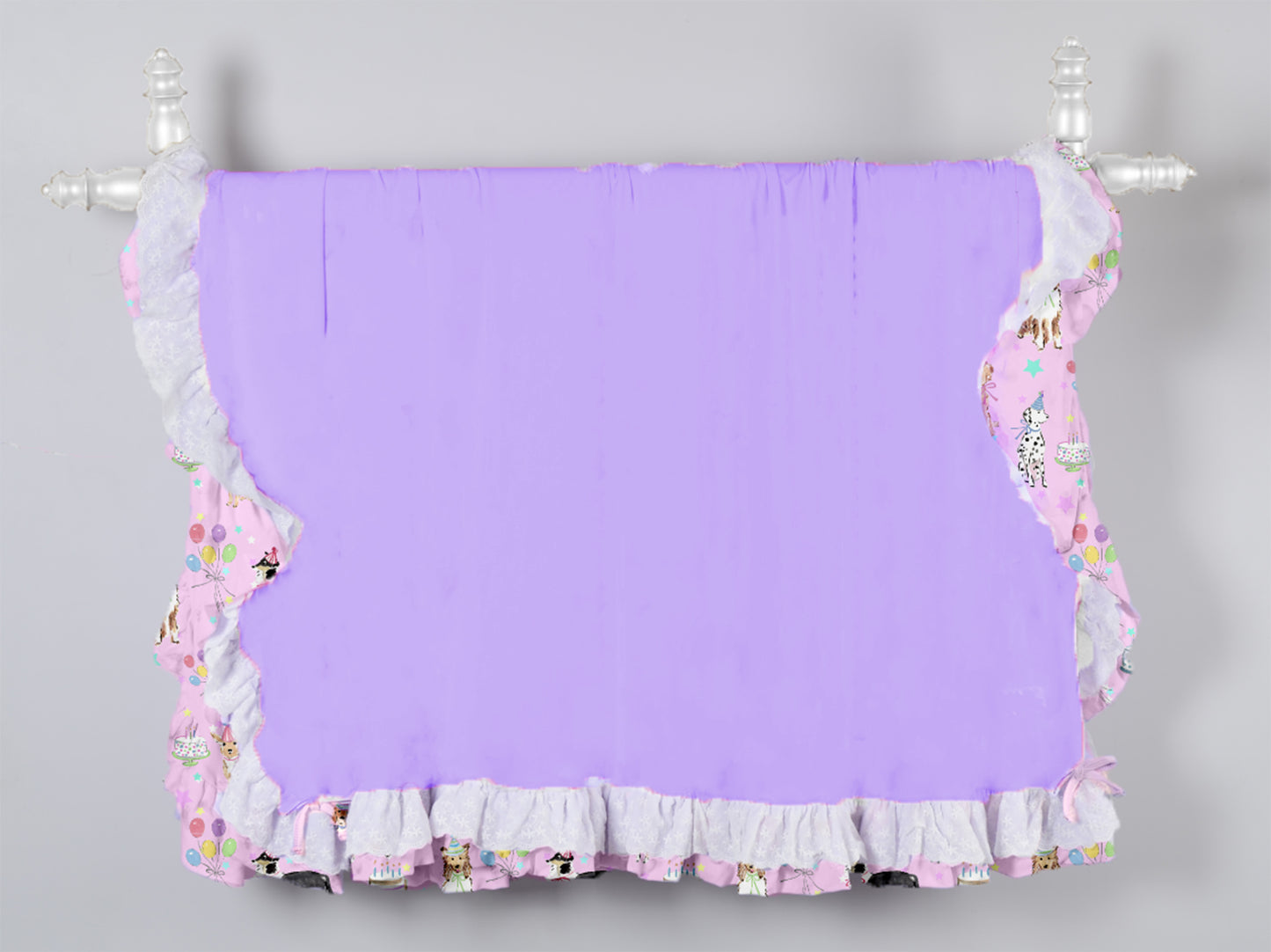 Dreamy Ruffle Blanket - Party Pups Remix