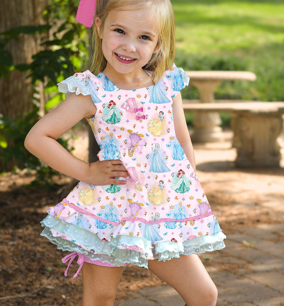 BLACK FRIDAY EXCLUSIVE! Riley 3 Piece Tunic Set - Twirls and Tiaras