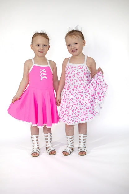 Molly Athleisure Dress - Barbie Pink