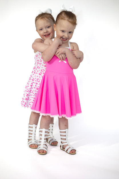 Molly Athleisure Dress - Barbie Pink