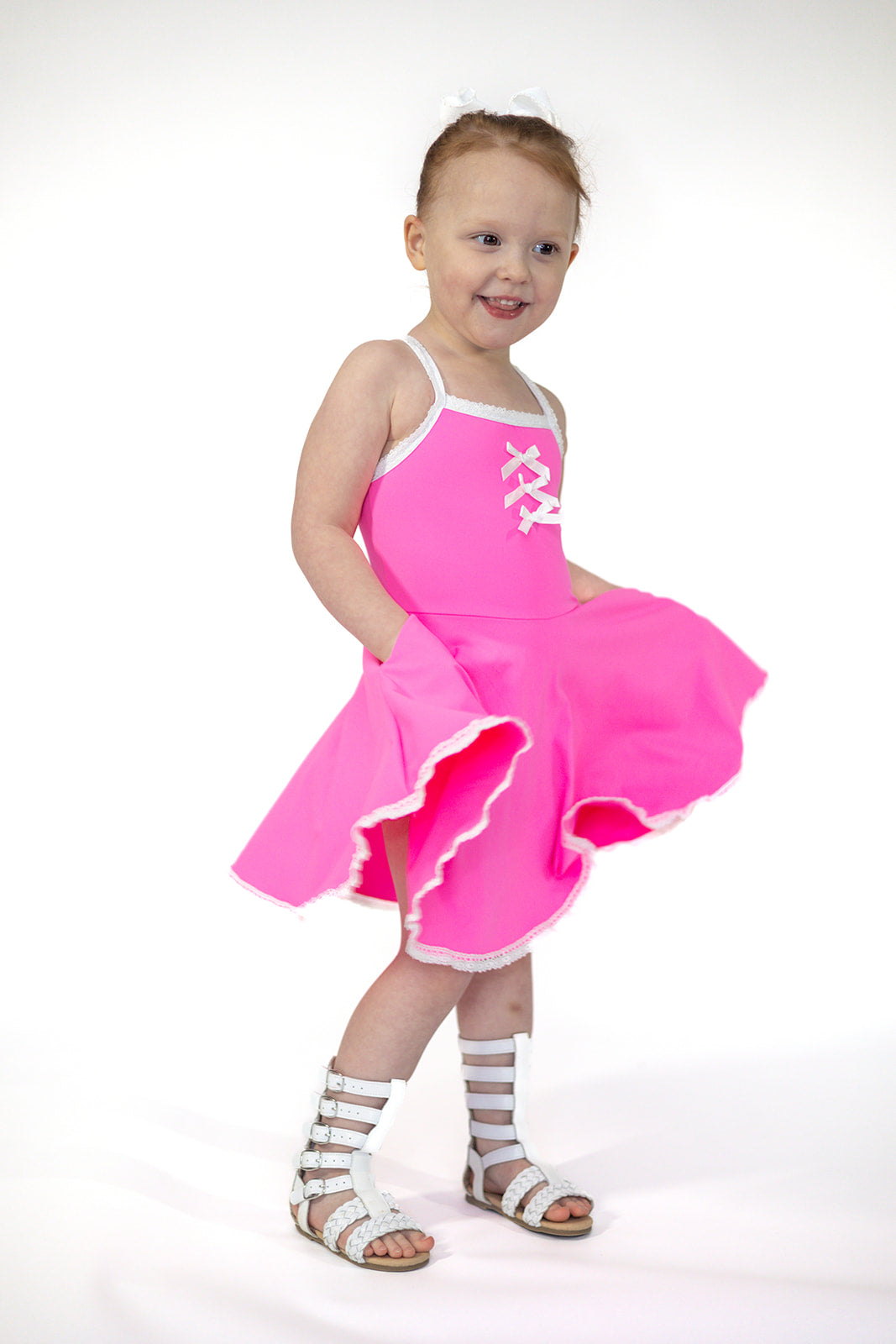 Molly Athleisure Dress - Barbie Pink