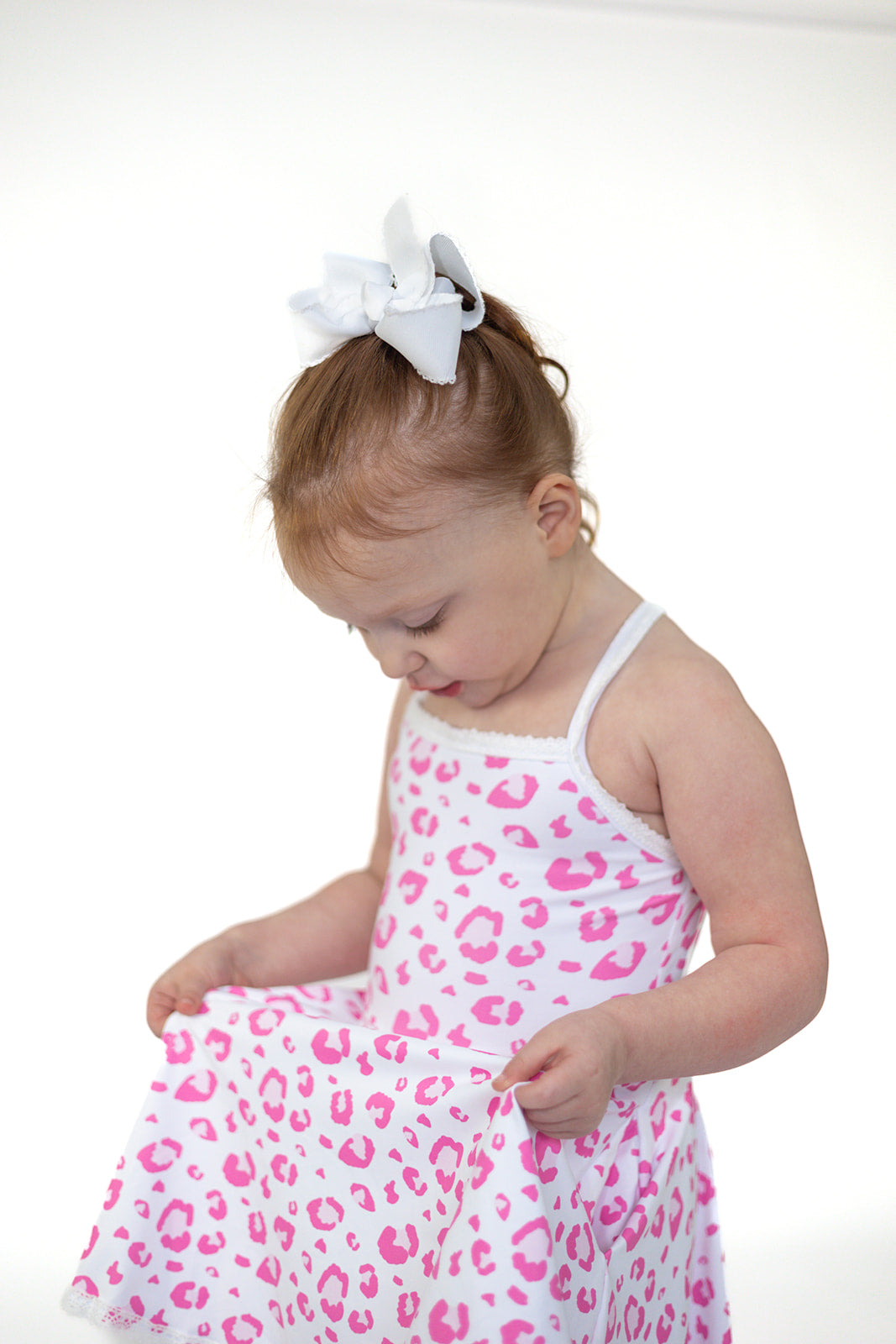 Molly Athleisure Dress -Pink Leopard