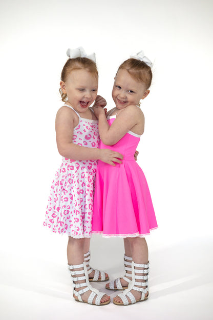 Molly Athleisure Dress - Barbie Pink