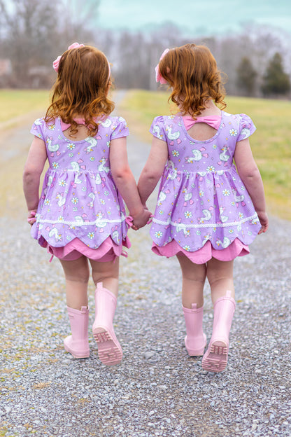 Ellie Scalloped Tunic Set -Silly Goose