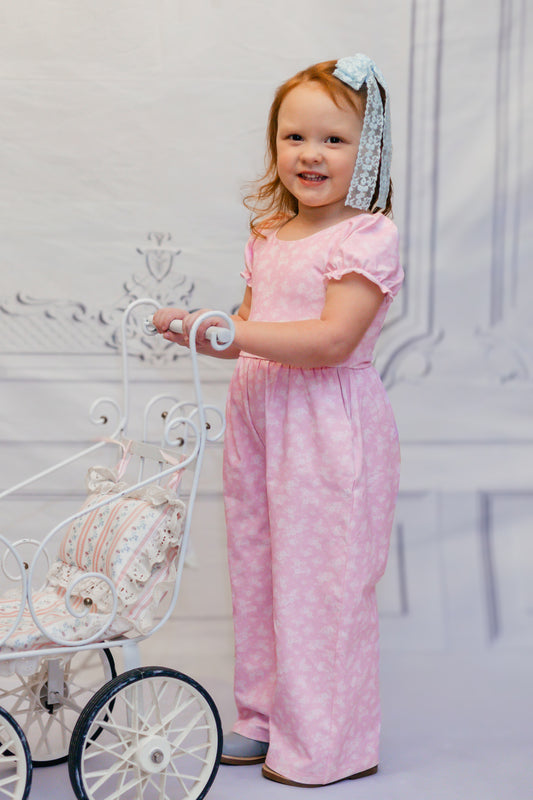 Caroline Leggy Romper - Ditzy Spring Floral