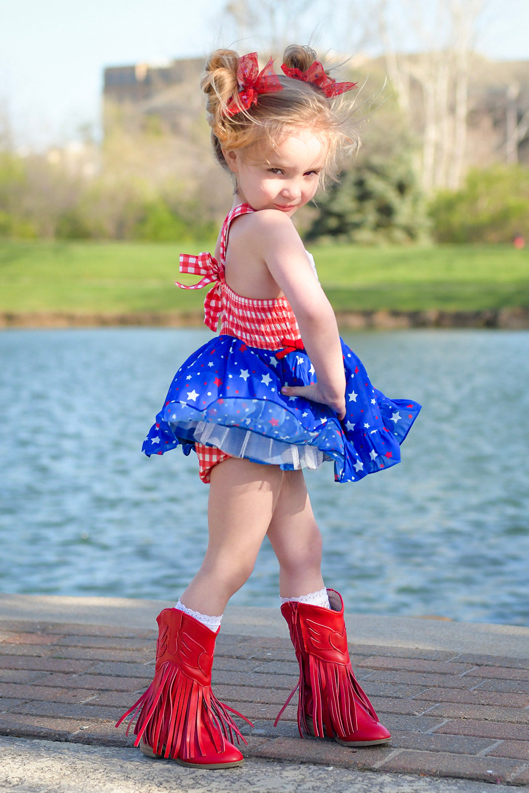 Evelyn Skirted Romper - Oh My Stars