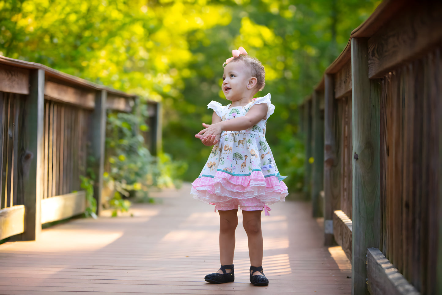 Riley Tunic Set - Pink Safari