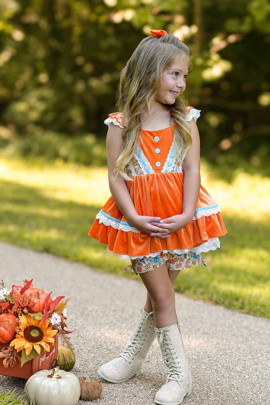 Evelyn Tunic Set - Vintage Fall Floral
