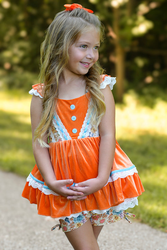 Evelyn Tunic Set - Vintage Fall Floral