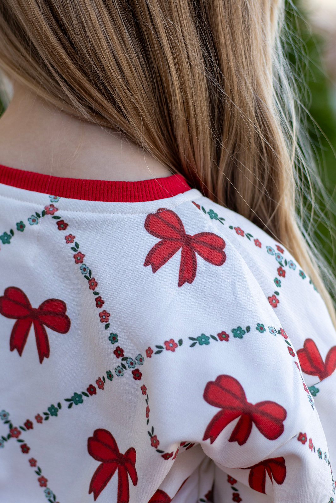 Holiday Ribbons | Kids Christmas Sweatshirt