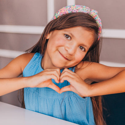 Kids Knot Headband - Sequin Knotted Hair Band Accessories
