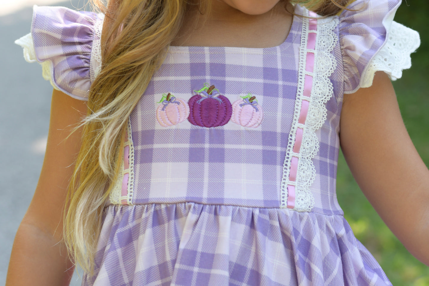 Grace Tunic Set - Pretty Plaid Pumpkins - Presale