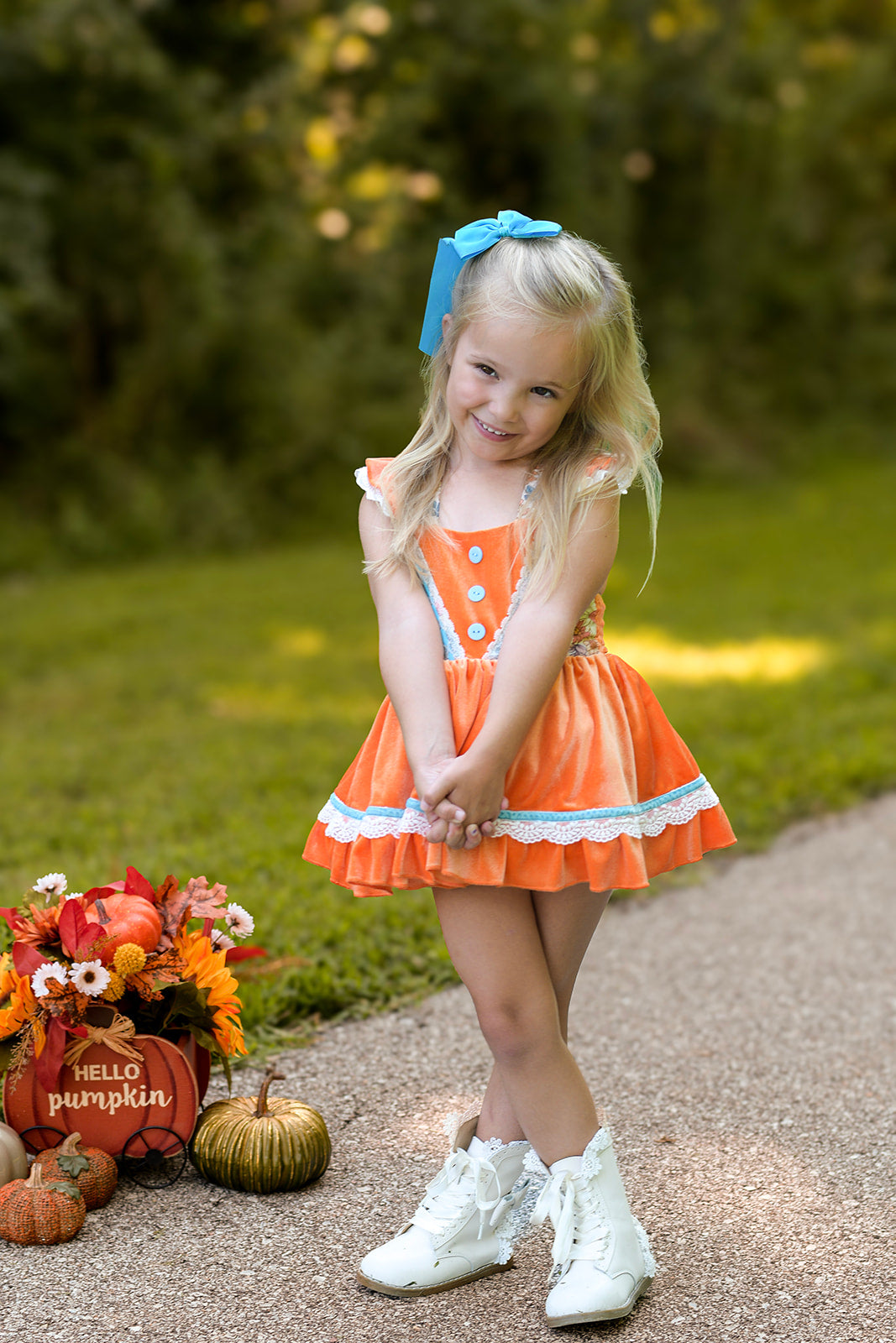 Evelyn Skirted Romper -  Vintage Fall Floral