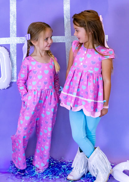 Caroline Leggy Romper - Love Letters