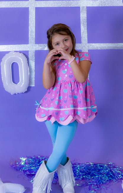 Ellie Scalloped 3 Piece Tunic Set - Love Letters