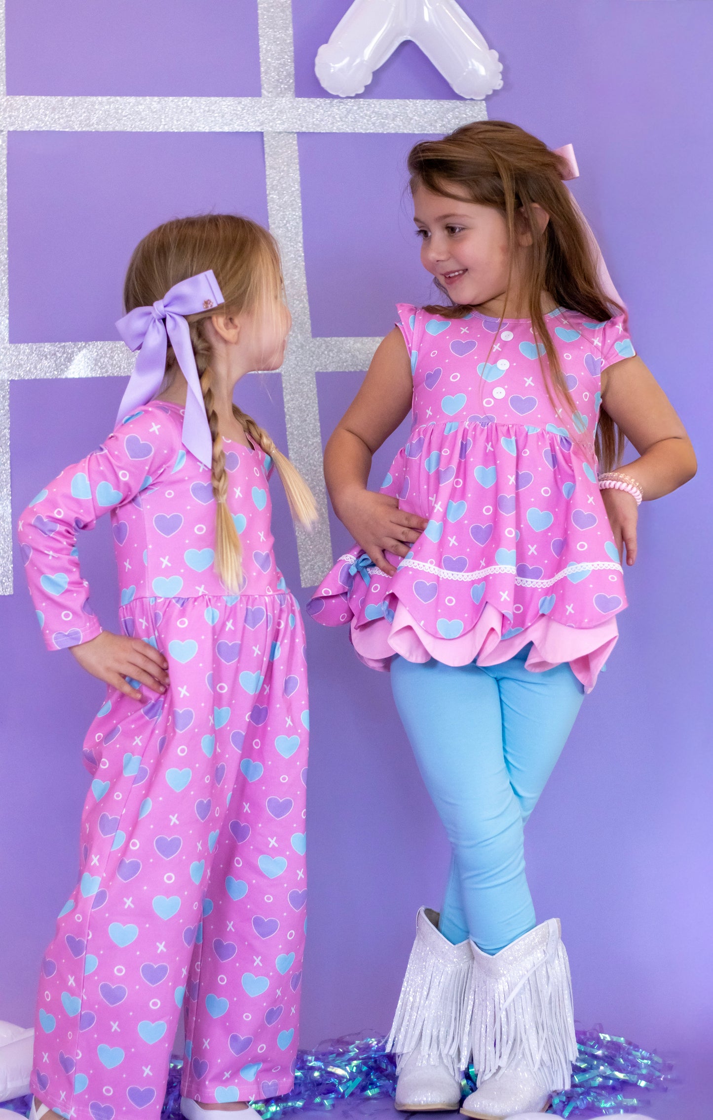 Ellie Scalloped 3 Piece Tunic Set - Love Letters