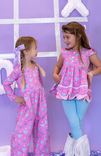 Ellie Scalloped 3 Piece Tunic Set - Love Letters