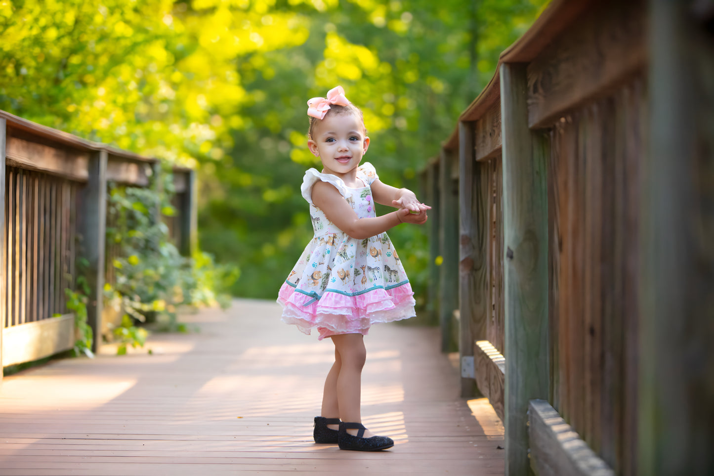 Riley Tunic Set - Pink Safari