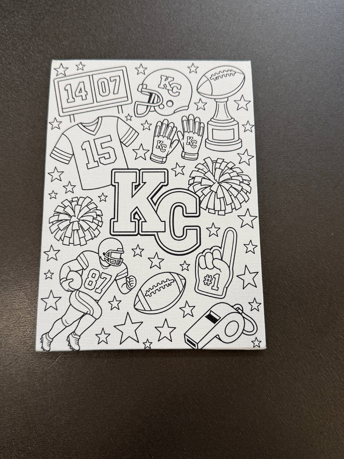Paint-Your-Own Canvas – Football Fan