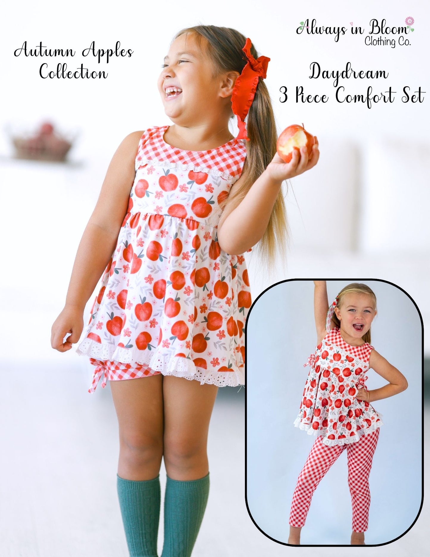 3 Piece Day Dream Comfort Set - Autumn Apples