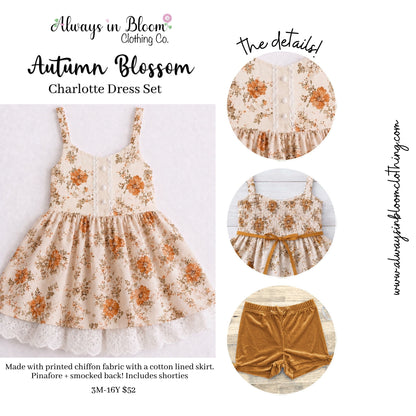 Charlotte Dress Set - Autumn Blossom