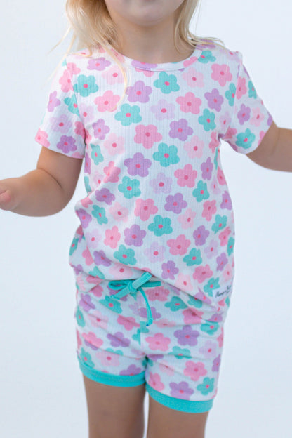 Ribbed Comfort Set - Pastel Petals