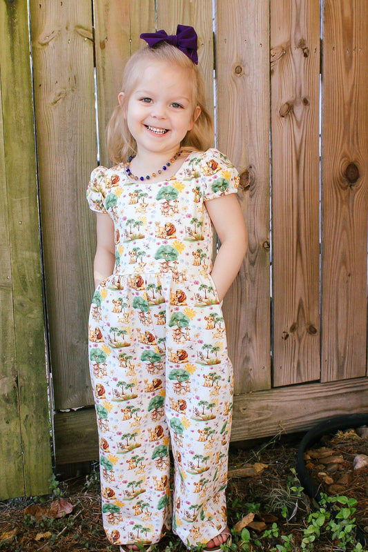 Caroline Leggy Romper - Hakuna Matata