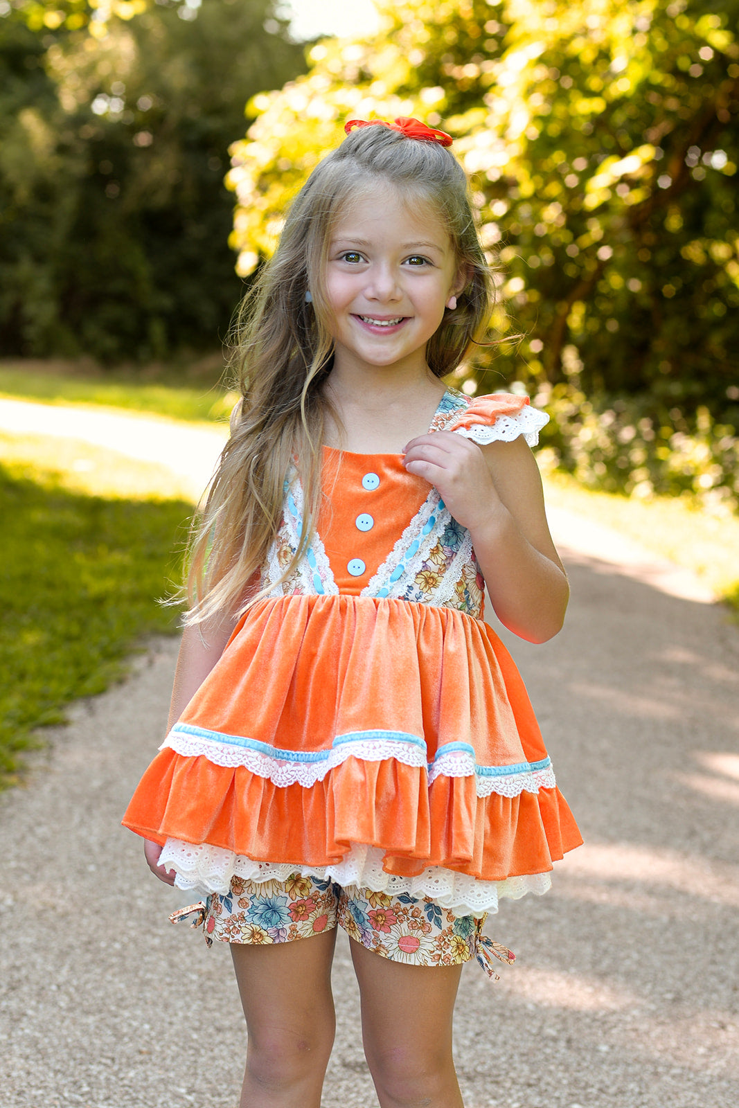Evelyn Tunic Set - Vintage Fall Floral