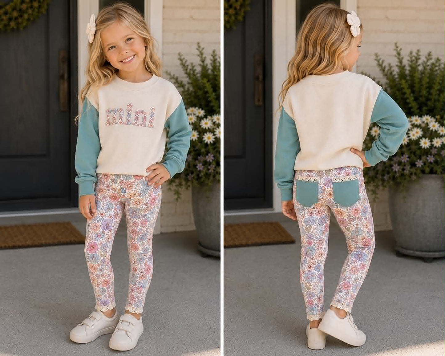 Lace Leggings - Vintage Fall Floral