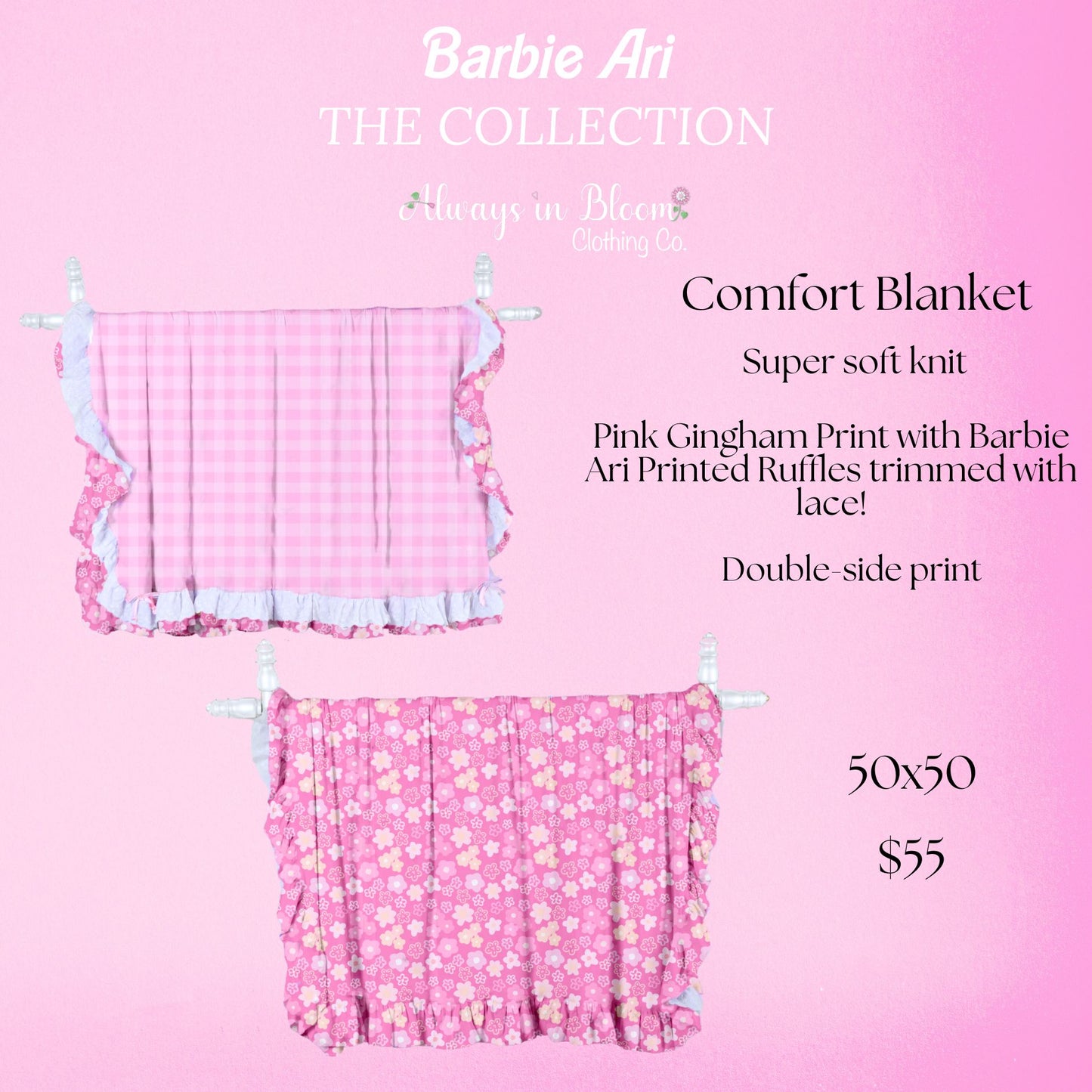 Ruffle Blanket - Barbie Ari