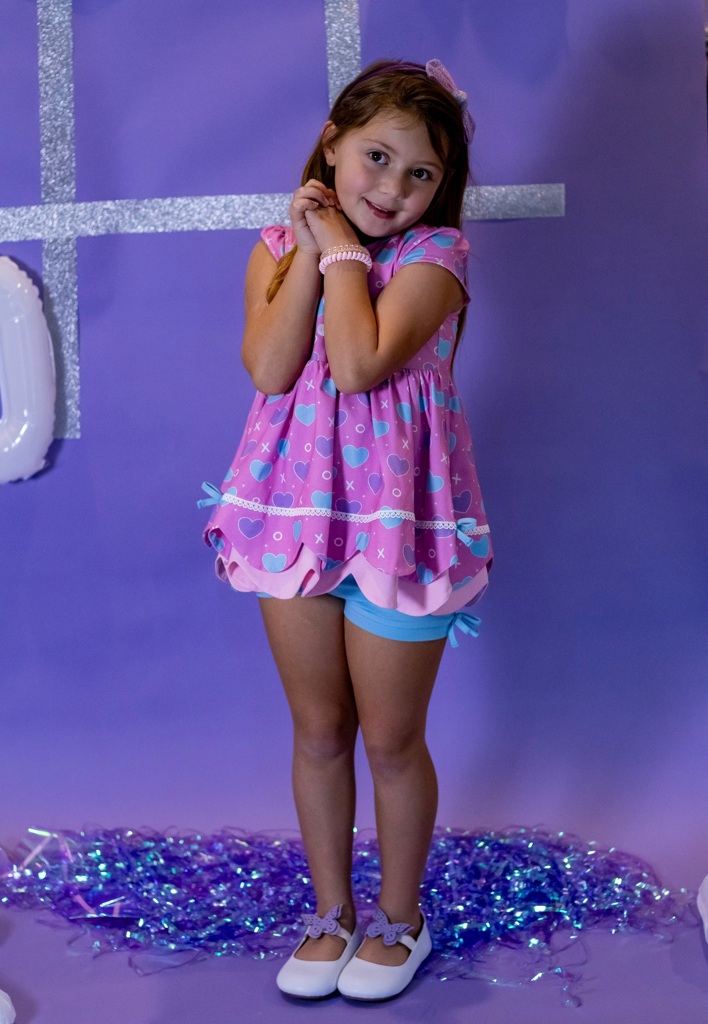 Ellie Scalloped 3 Piece Tunic Set - Love Letters