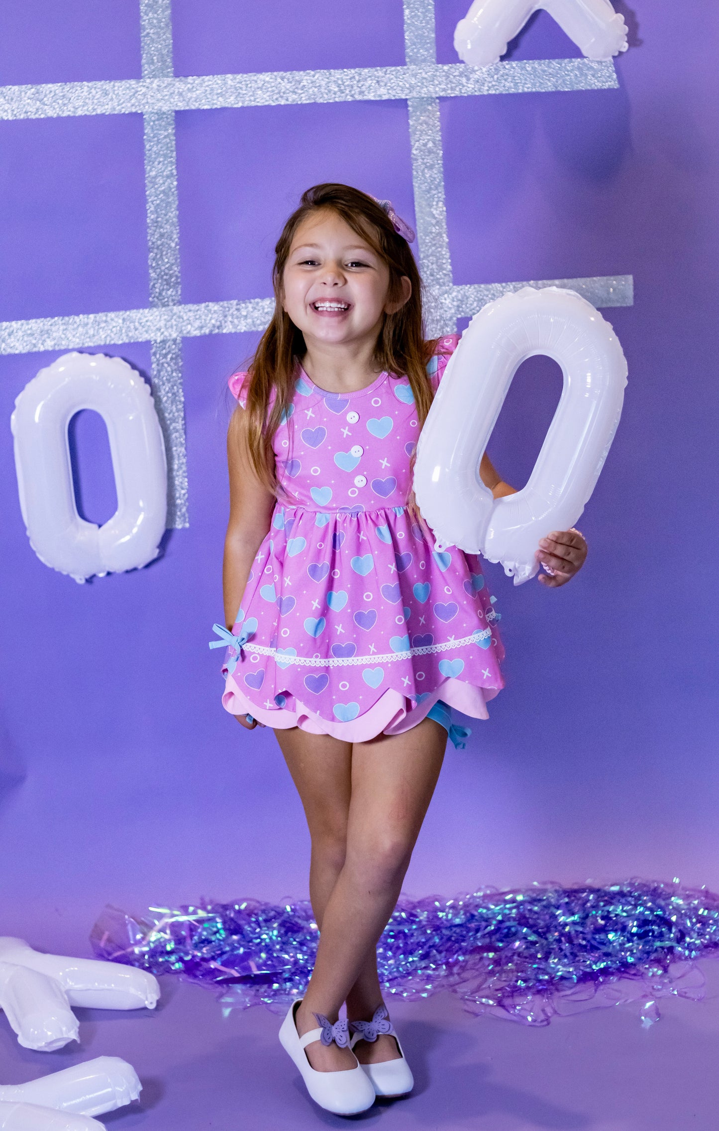 Ellie Scalloped 3 Piece Tunic Set - Love Letters